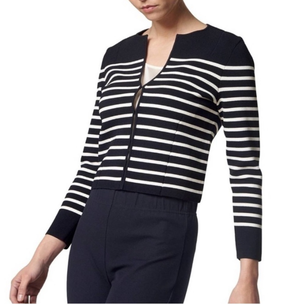 LK Bennett Mia Striped Cardigan Jacket
